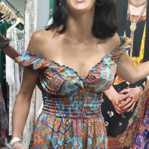 Vestido corto seda Sofia